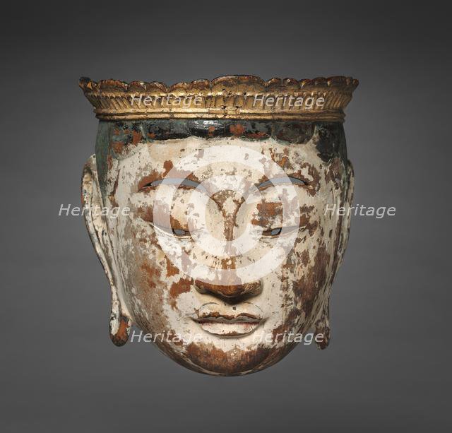 Processional Mask of a Bodhisattva: Gyodo Mask, late 1100s. Creator: Unknown.