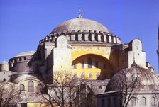 Church of Sancta Sophia built AD 532-537 by Justinian, Istanbul, Turkey, 20th century. Artist: CM Dixon.