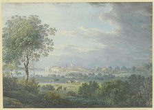 On the road from Hofen to Buchhorn on Lake Constance, early 19th century. Creator: Max Josef Wagenbauer.