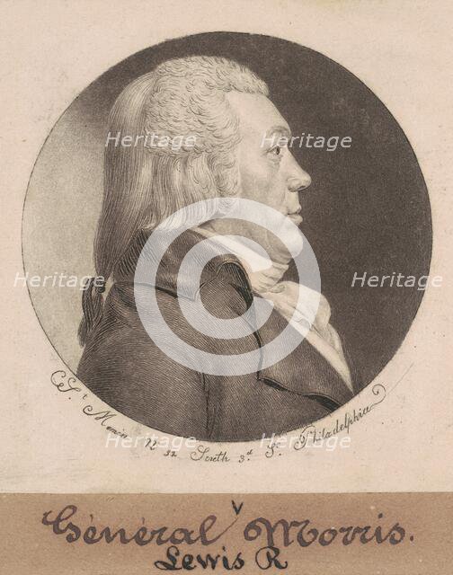 Lewis Richard Morris, 1798. Creator: Charles Balthazar Julien Févret de Saint-Mémin.