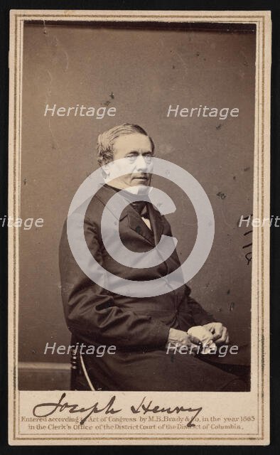 Portrait of Joseph Henry (1797-1878), 1865. Creator: Brady's National Photographic Portrait Galleries.