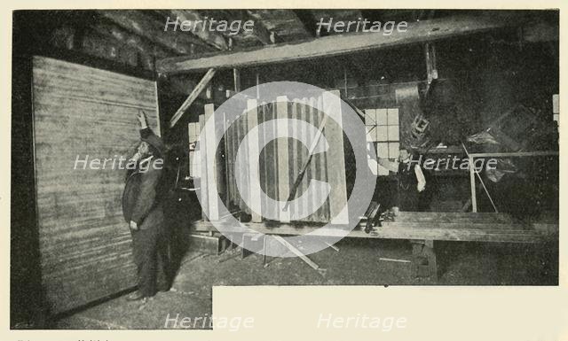 'The Camera In The Workshop - Showing The Size Of The Plate Holder', 1901. Creator: Unknown.