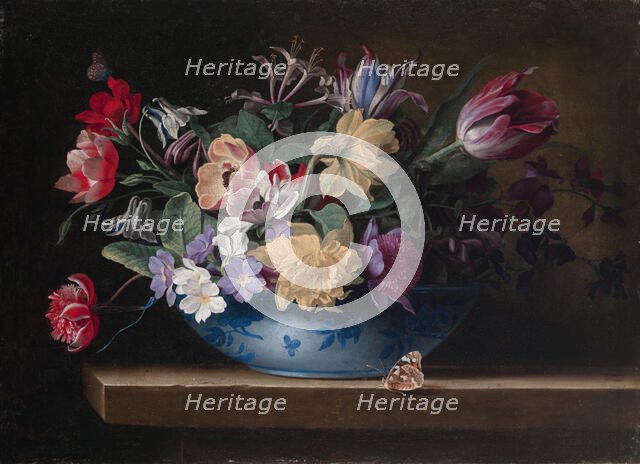 Still life of flowers, 1600-1682. Creator: Jean-Michel Picart.