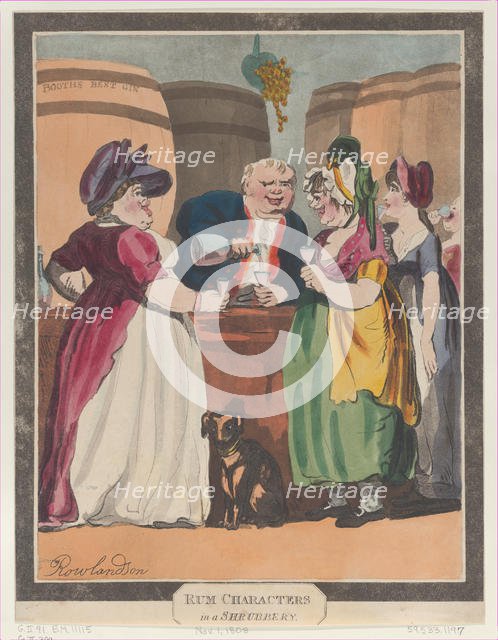 Rum Characters in a Shrubbery, November 1, 1808., November 1, 1808. Creator: Unknown.