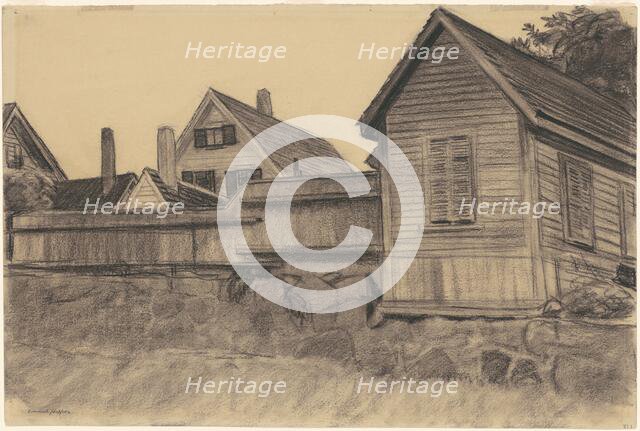 Houses, Gloucester, c. 1923. Creator: Edward Hopper.