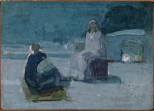 Study for Christ and Nicodemus on a Rooftop, ca. 1923. Creator: Henry Ossawa Tanner.