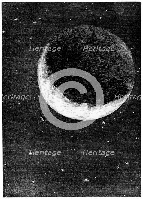 Illustration from De la Terre a la Lune by Jules Verne, 1865. Artist: Unknown