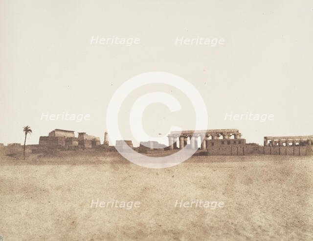 Louksor (Thèbes), Vue Générale des Ruines, 1851-52. Creator: Félix Teynard.