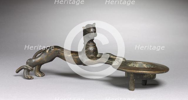 Feline-Handled Incense Burner, c. 100. Creator: Unknown.