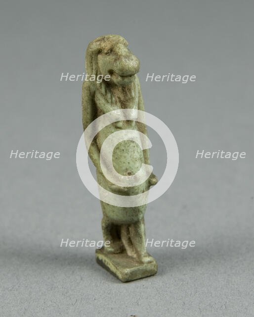 Amulet of the Goddess Taweret (Thoeris), Egypt, Third Intermediate Period-Late Period, Dynasties... Creator: Unknown.