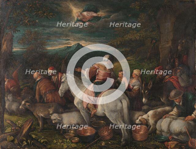 Abraham Leaves Haran, 1560-1592. Creator: Francesco Bassano II.