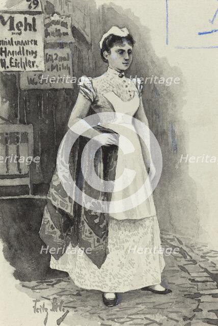 Dienstmadchen, 1893. Creator: Fritz Stoltenberg.