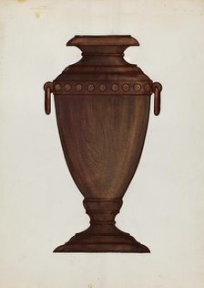Rosewood Vase, c. 1936. Creator: Sebastian Simonet.