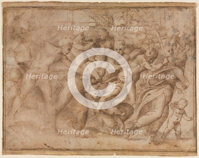 Copy of Raphael's Massacre of the Innocents, after 1510. Creator: Raphael (Italian, 1483-1520), follower of.