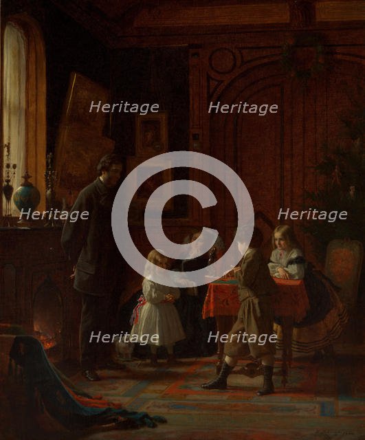 Christmas-Time, The Blodgett Family, 1864. Creator: Eastman Johnson.