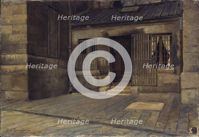 Porte de l'infirmerie de la prison Saint-Lazare, rue du Faubourg-Saint-Denis, 10ème..., en 1889, 188 Creator: Jean-Jacques Rousseau.