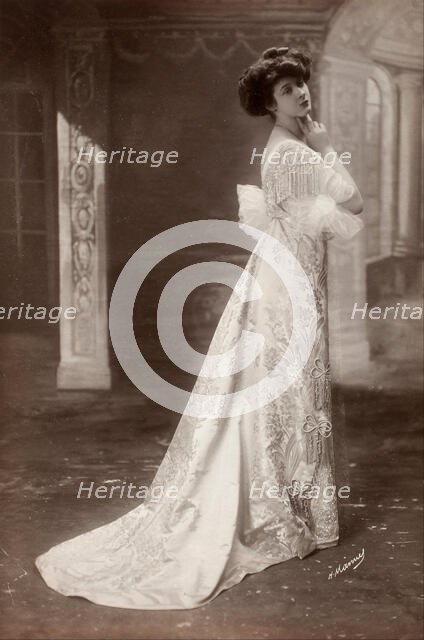 French Fashion Photograph, c 1895. Creator: Henri Manuel.