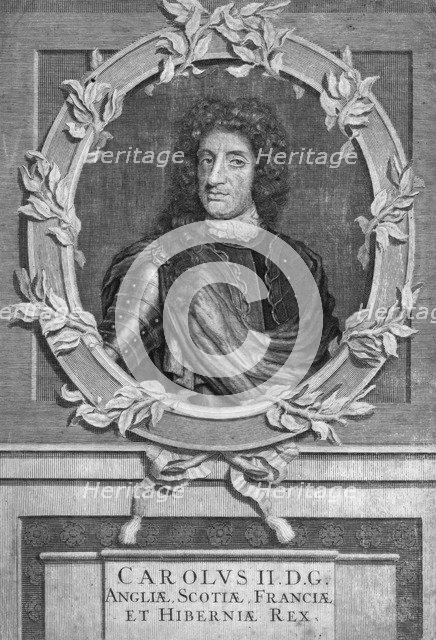 Charles II, King of England, Scotland and Ireland.Artist: Marrebeeck