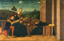 Samson and Delilah, 1551. Creator: Morone, Francesco (1471-1529).