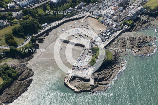 Ilfracombe Harbour and former St Nicholas' Chapel now Lighthouse, Devon, 2016. Creator: Damian Grady.