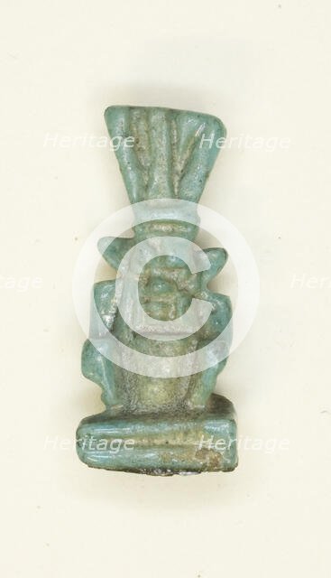 Amulet of the God Bes, Egypt, Third Intermediate Period-Late Period, Dynasty 21-31 (abt 1069-332 BCE Creator: Unknown.