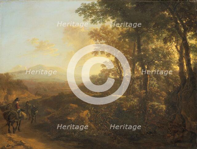 Italian Landscape with Mule Driver, c.1645-c.1650. Creator: Jan Dirksz Both.