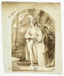 Lovers in Woods, 1850/96. Creator: John Everett Millais.