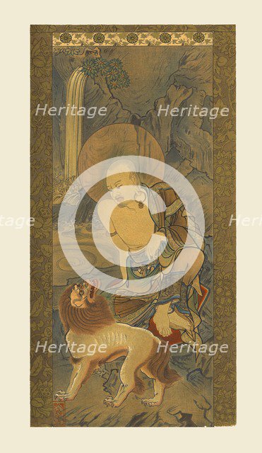 Arhat, Japanese, late Kamakura period, 14th century, (1886). Artist: Unknown.