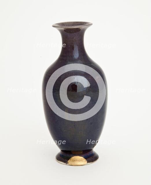 Eggplant-purple bottle, 1700s. Creator: Unknown.