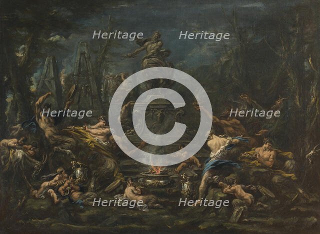 Homage to Pluto , c1735-1739. Creator: Magnasco; Alessandro (1667-1749).