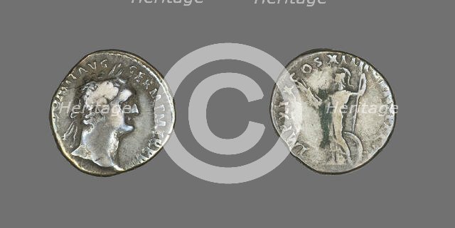 Denarius (Coin) Portraying Emperor Domitian, 88-89. Creator: Unknown.