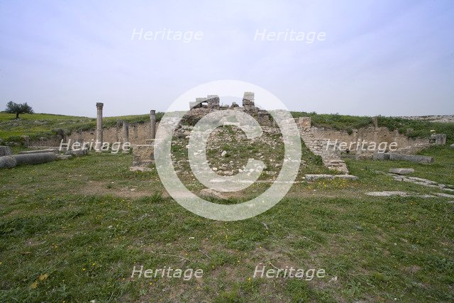 The Temple of Minerva, Dougga (Thugga), Tunisia. Artist: Samuel Magal