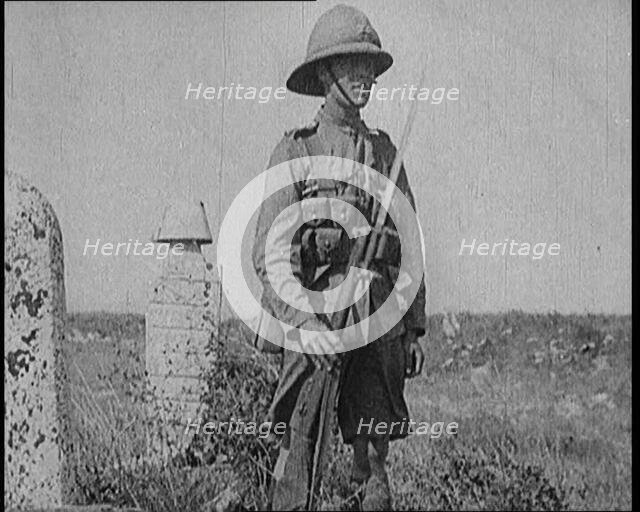 Allied Soldiers Patrolling in the Dardanelles, 1922. Creator: British Pathe Ltd.