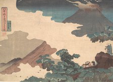 View of Mt. Asama from the Usui Pass, ca. 1850. Creator: Utagawa Kuniyoshi.