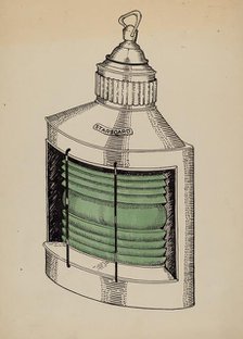 Ship Lantern, c. 1936. Creator: Florence Huston.