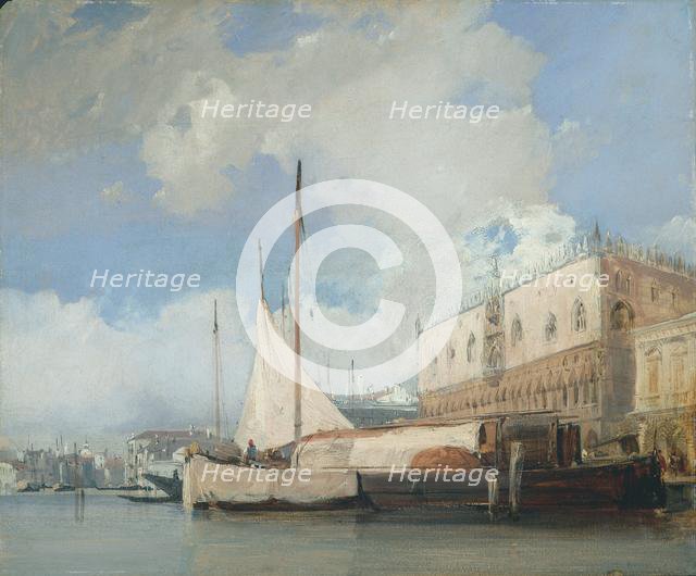 The Doge's Palace, Venice, 1826. Creator: Richard Parkes Bonington (British, 1802-1828).