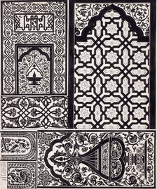 Designs from the Adina Mosque, Pandua, West Bengal, 1812. Creator: Unknown.