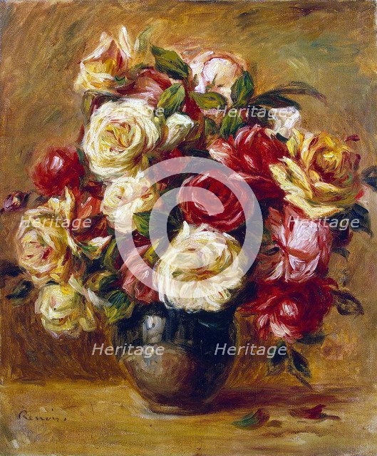 Bouquet of Roses', c1909.  Artist: Pierre-Auguste Renoir