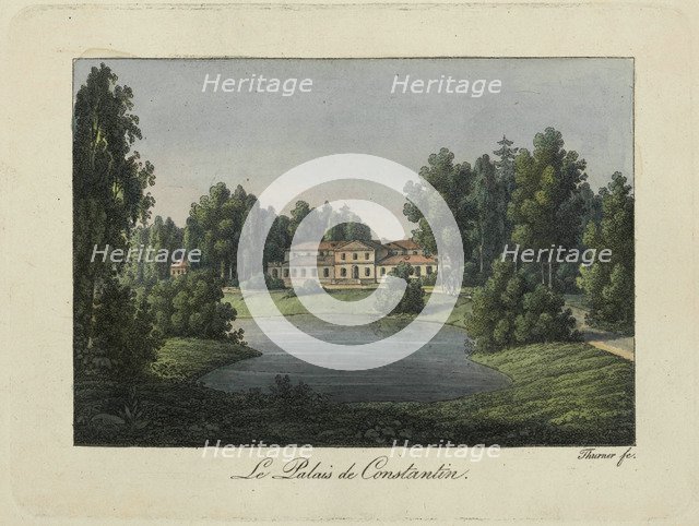 View of the Constantine Palace in Pavlovsk, 1810s. Creator: Thurner (active first quarter of the 19th century).