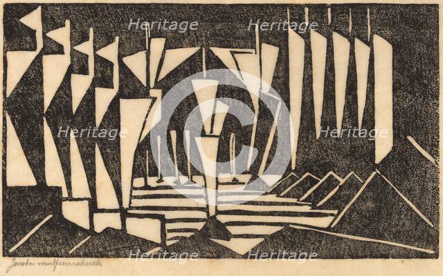 Stylized Sailboats, 1915. Creator: Jacoba van Heemskerck van Beest.