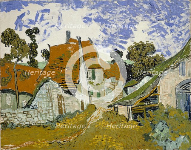 Street in Auvers-sur-Oise. Artist: Gogh, Vincent, van (1853-1890)