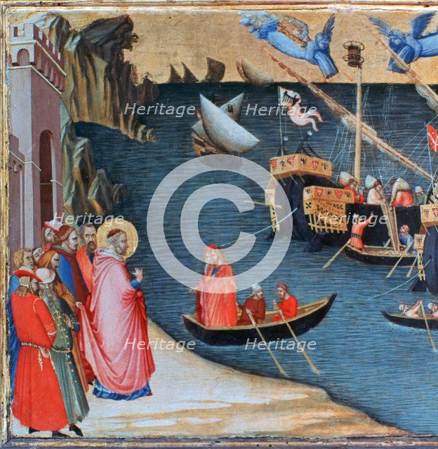 'St Nicholas Saves Mira from Famine', c1327-1332. Artist: Ambrogio Lorenzetti