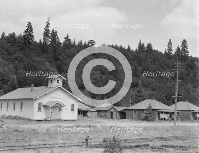 The church closed when the mill closed..., Malone, Grays Harbor County, Washington, 1939. Creator: Dorothea Lange.
