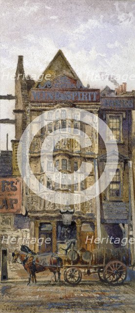 Sir Paul Pindar's House, Bishopsgate, City of London, 1879. Artist: John Crowther