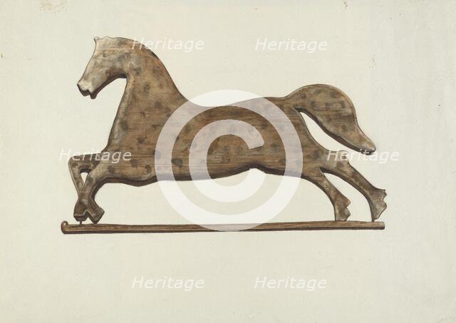 Weather Vane, c. 1937. Creator: Helen D Bashian.