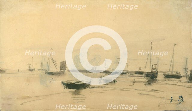 Marine Scene (recto), 1870-85. Creator: Eugene Louis Boudin.