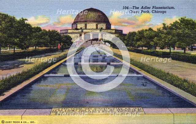 Adler Planetarium, Grant Park, Chicago, Illinois, USA, 1941. Artist: Unknown