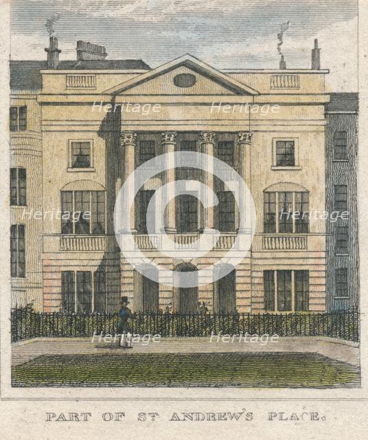 'Part of St. Andrew's Place', 19th century. Creator: Unknown.