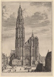 Antwerp Cathedral, 1649. Creator: Wenceslaus Hollar.