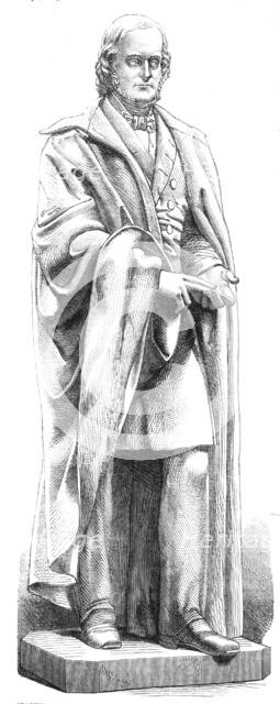 Statue of the late Right Hon. James Wilson, Finance Minister for India, J. Steell...Calcutta, 1865. Creator: Unknown.